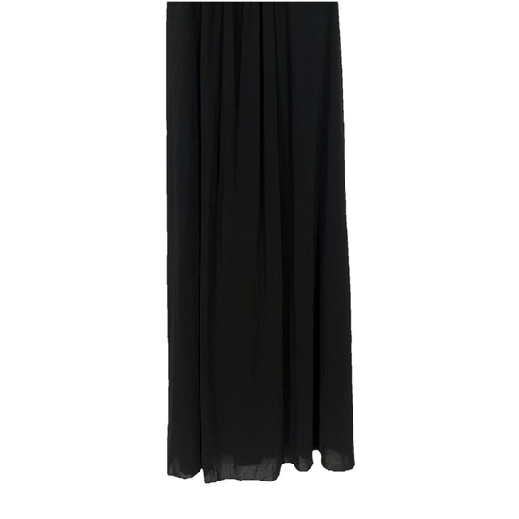 BCBG MAXAZRIA Black Maxi Dress Gown, Asymmetrical Straps Size XS‎ - Picture 3 of 16